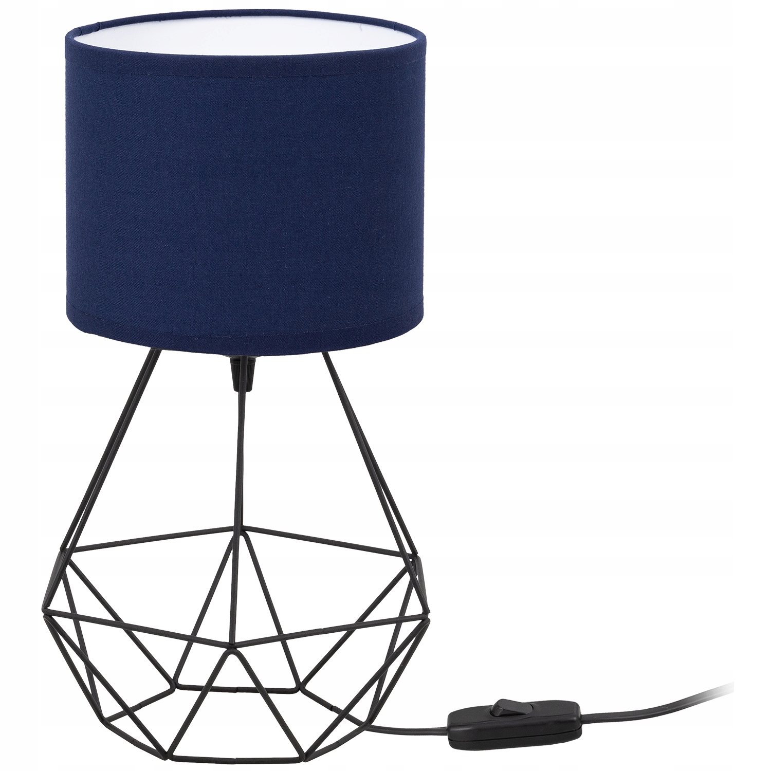 

Lampa Biurkowa Stołowa Nocna Abażur Tkanina Loft
