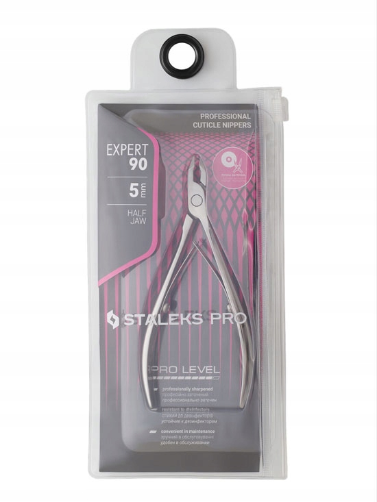 Staleks Pro Expert nůžky na kůži NE-90-5 5 mm
