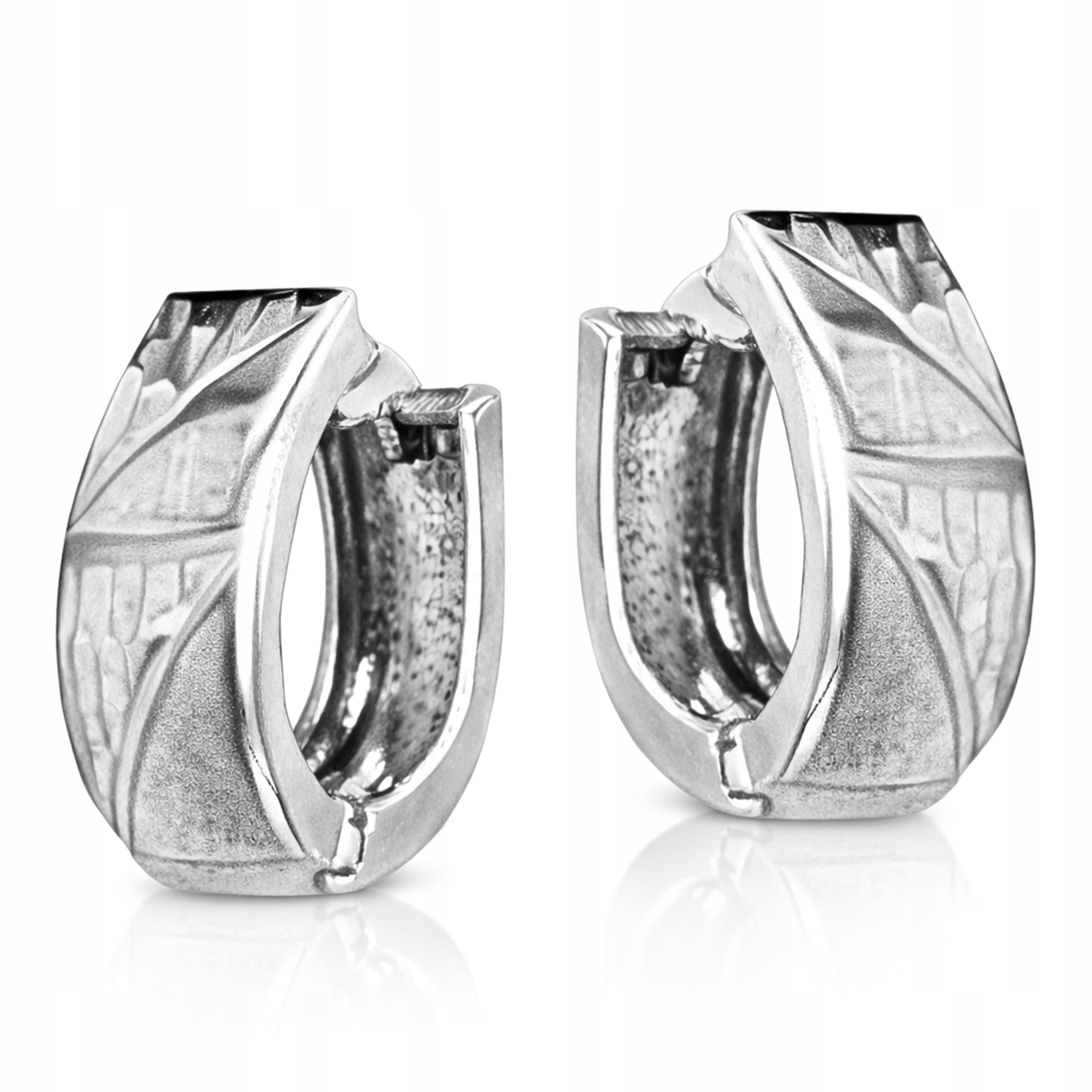 Stříbrné náušnice 925 široká kolečka lesklá kolečka jako dárek k kolům