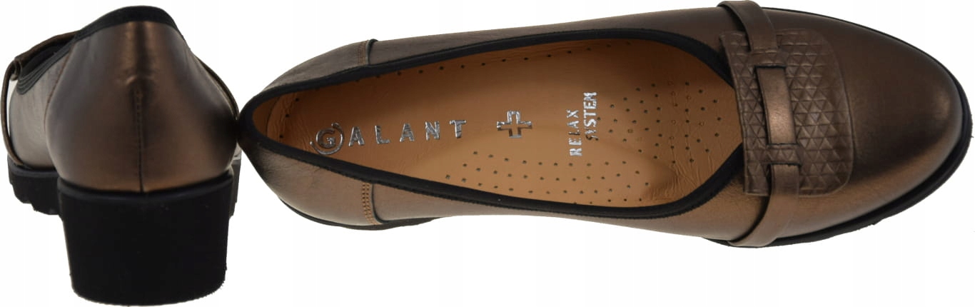 ELEGANCKIE DAMSKIE MOKASYNY GALANT 1076 - KOMFORT I STYL PROMOCJA R.39 Kolor brązowy