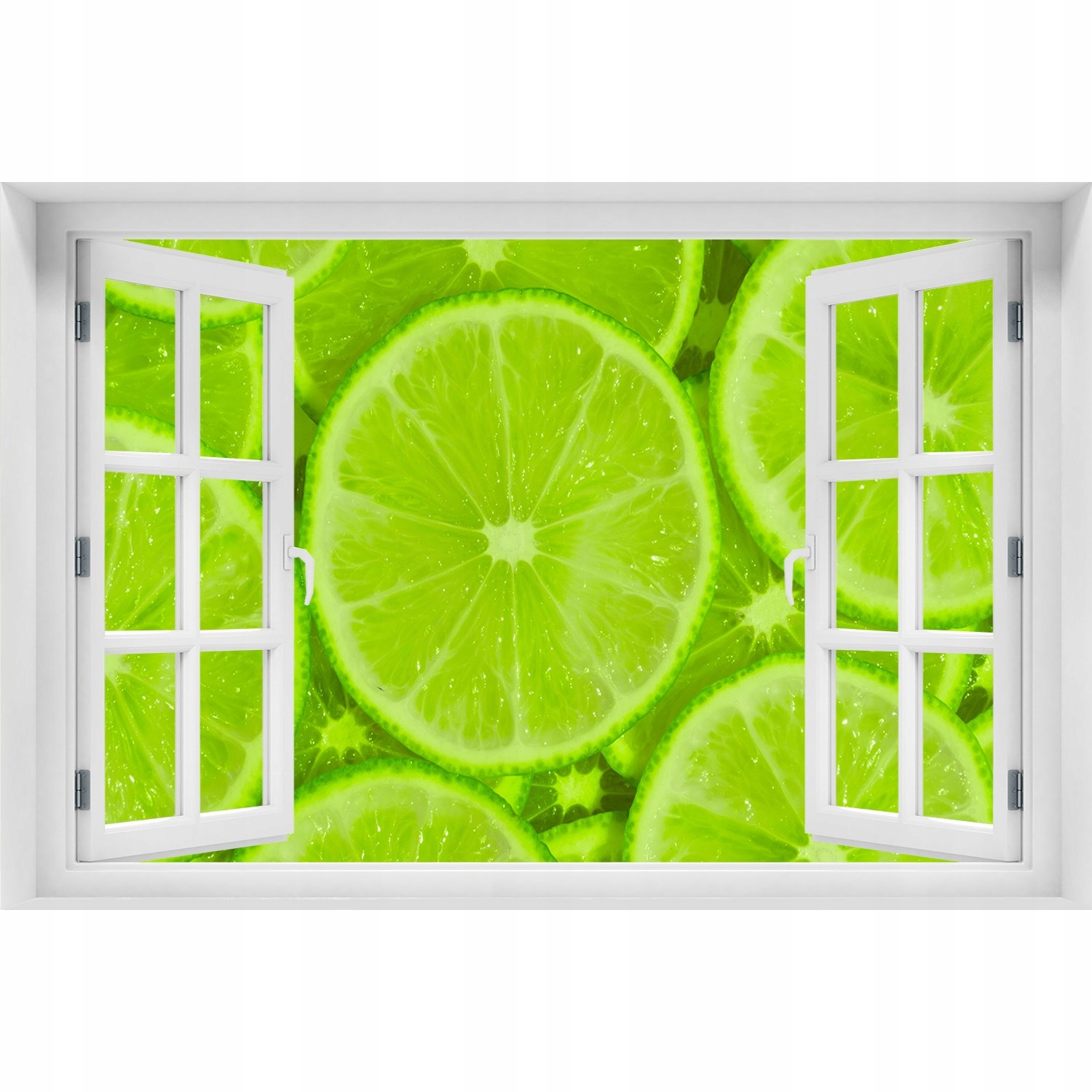 

Naklejka ścienna Okno samoprzylepne Limonki
