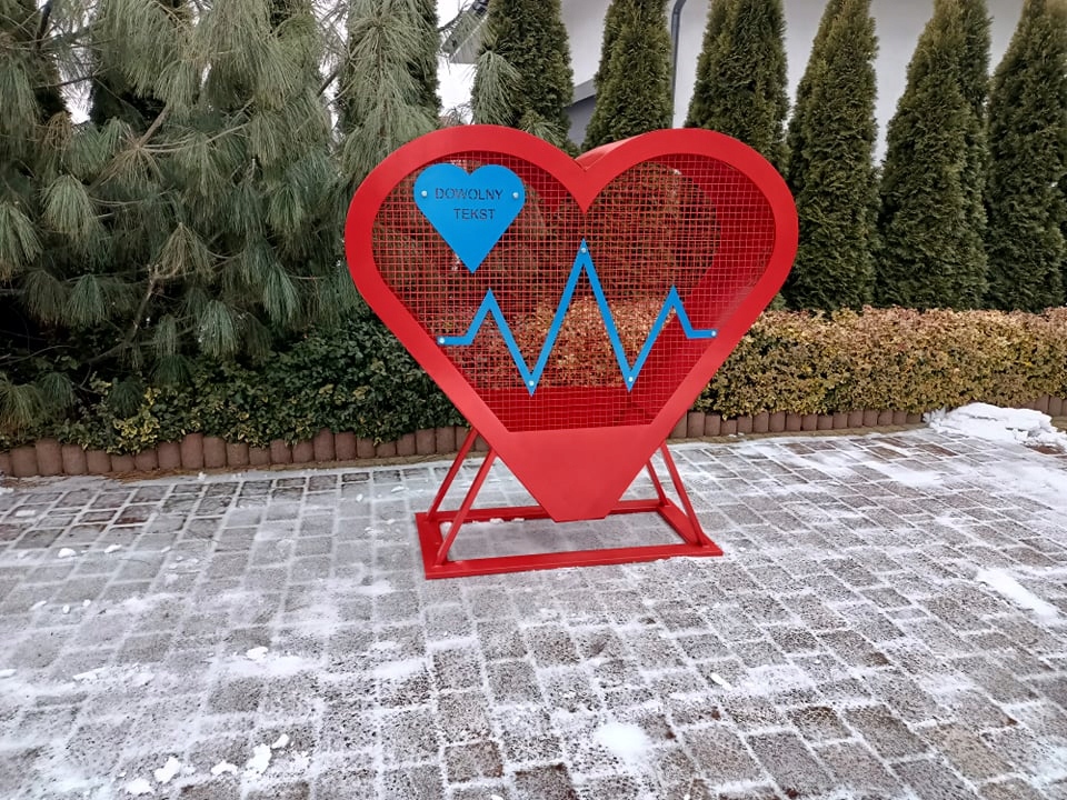 Serce na nakrętki METALOWE