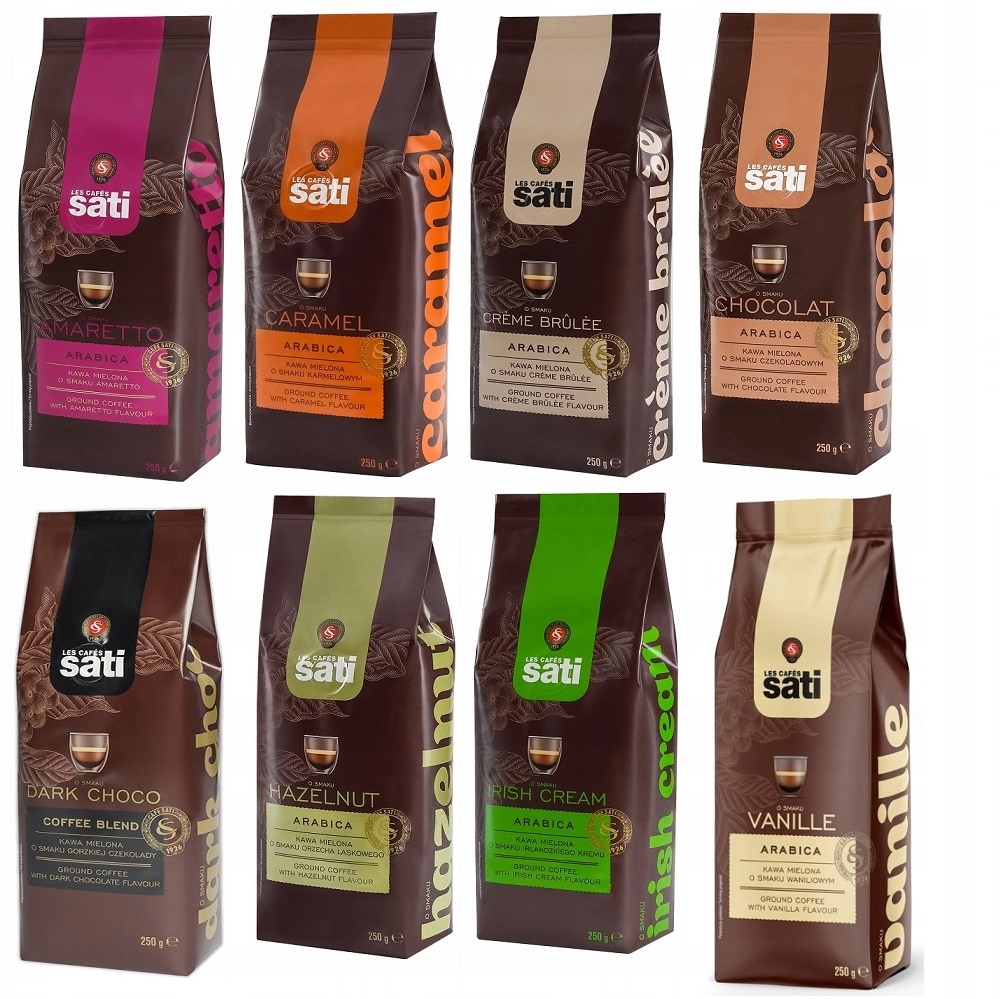 Sati Zestaw Kaw Smakowych 8x250g