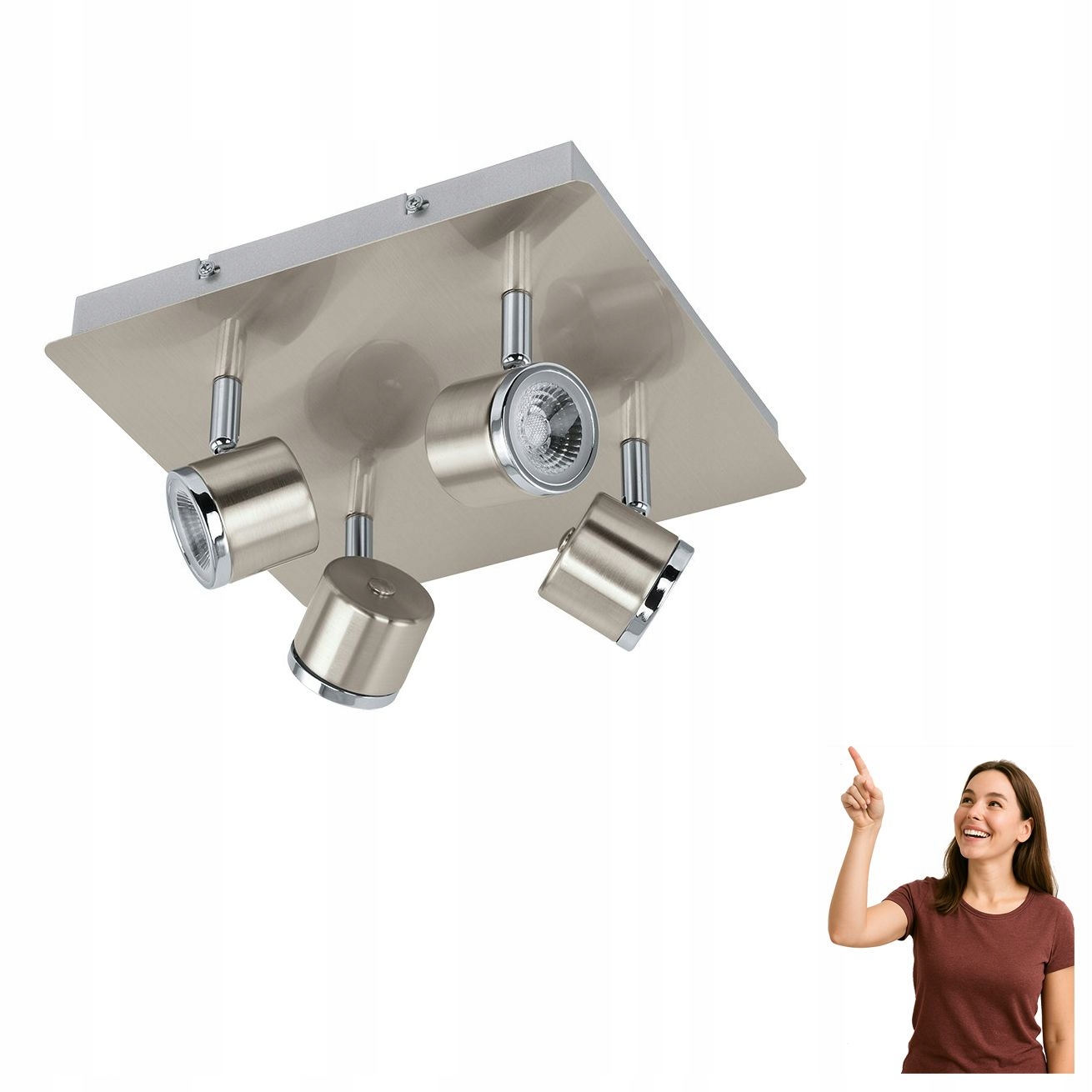 Led spotová lampa 4x5W Pierino 93696 Eglo