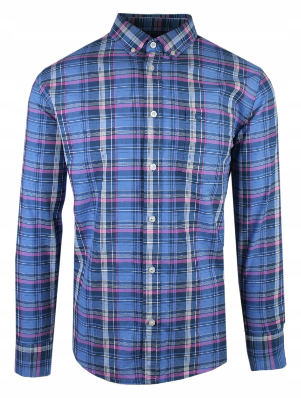 Lehce vypasovaná víkendová košile, modrá s krajkou Pako Jeans M