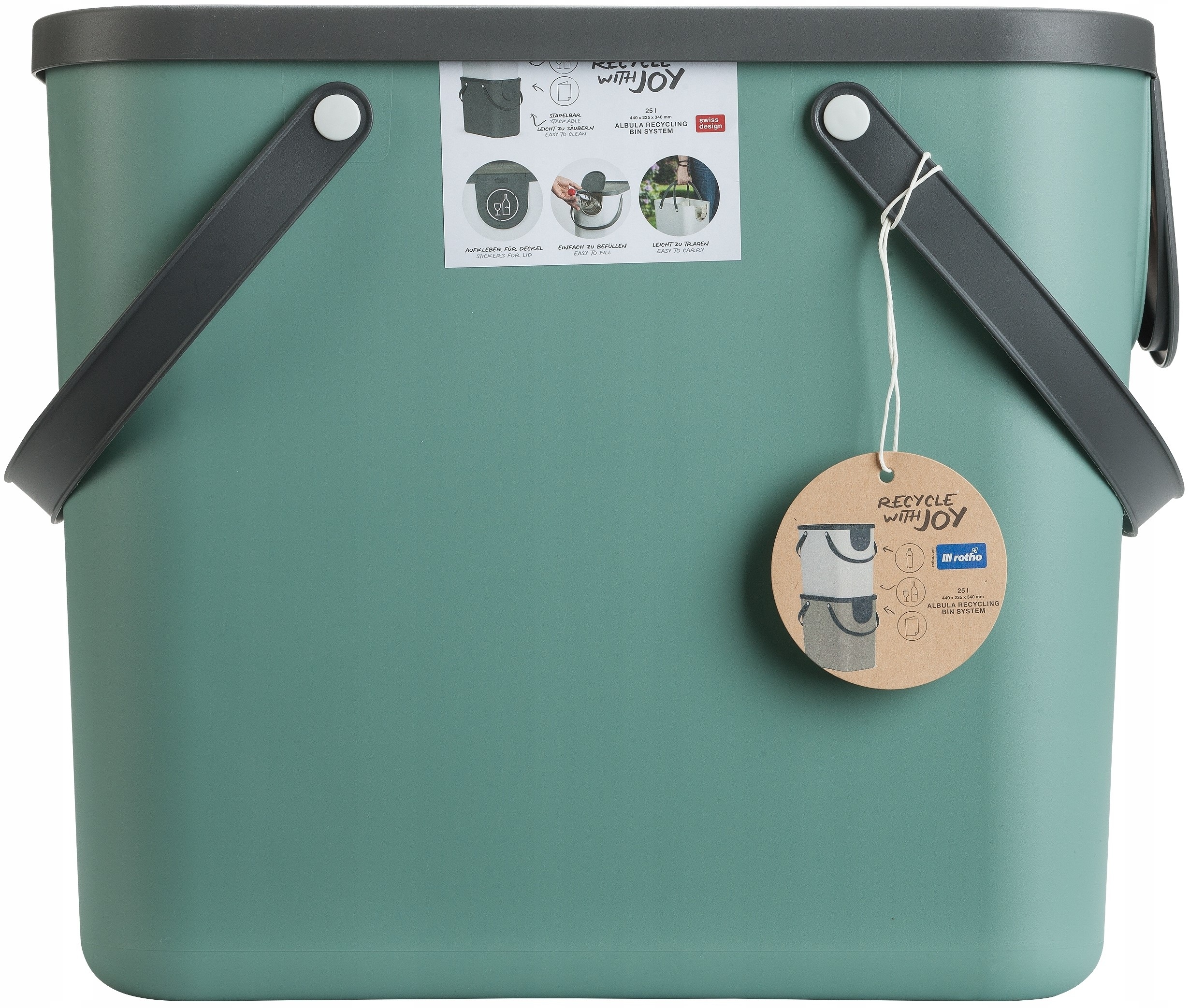 Pojemnik Kosz na śmieci do segregacji Rotho 25 l Pojemność 25 l
