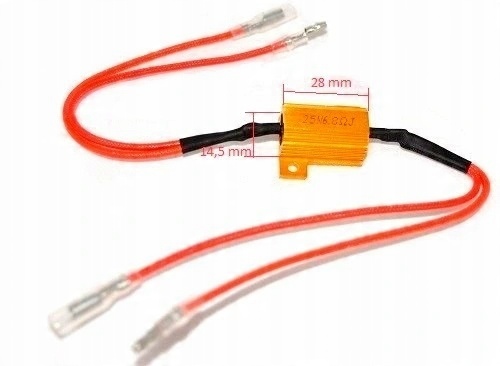 

Rezystor Opornik Do Kierunkowskazów Led 25W 6,8