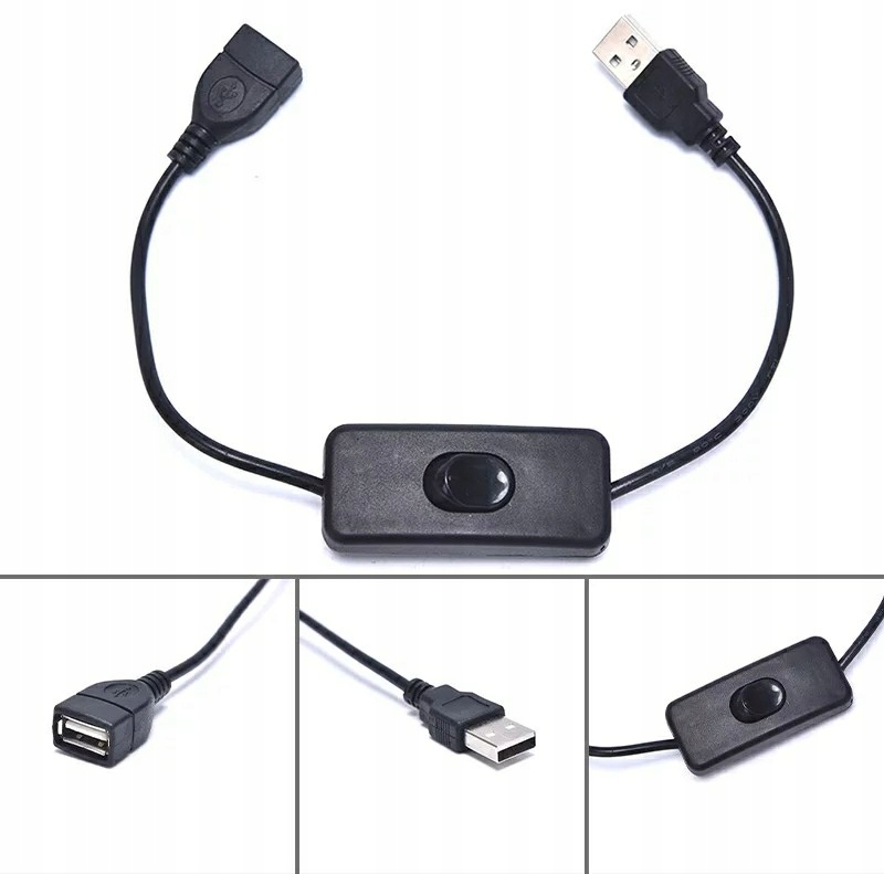 

Kabel Usb Z Włacznikiem On/off Przedłuzacz Lampka