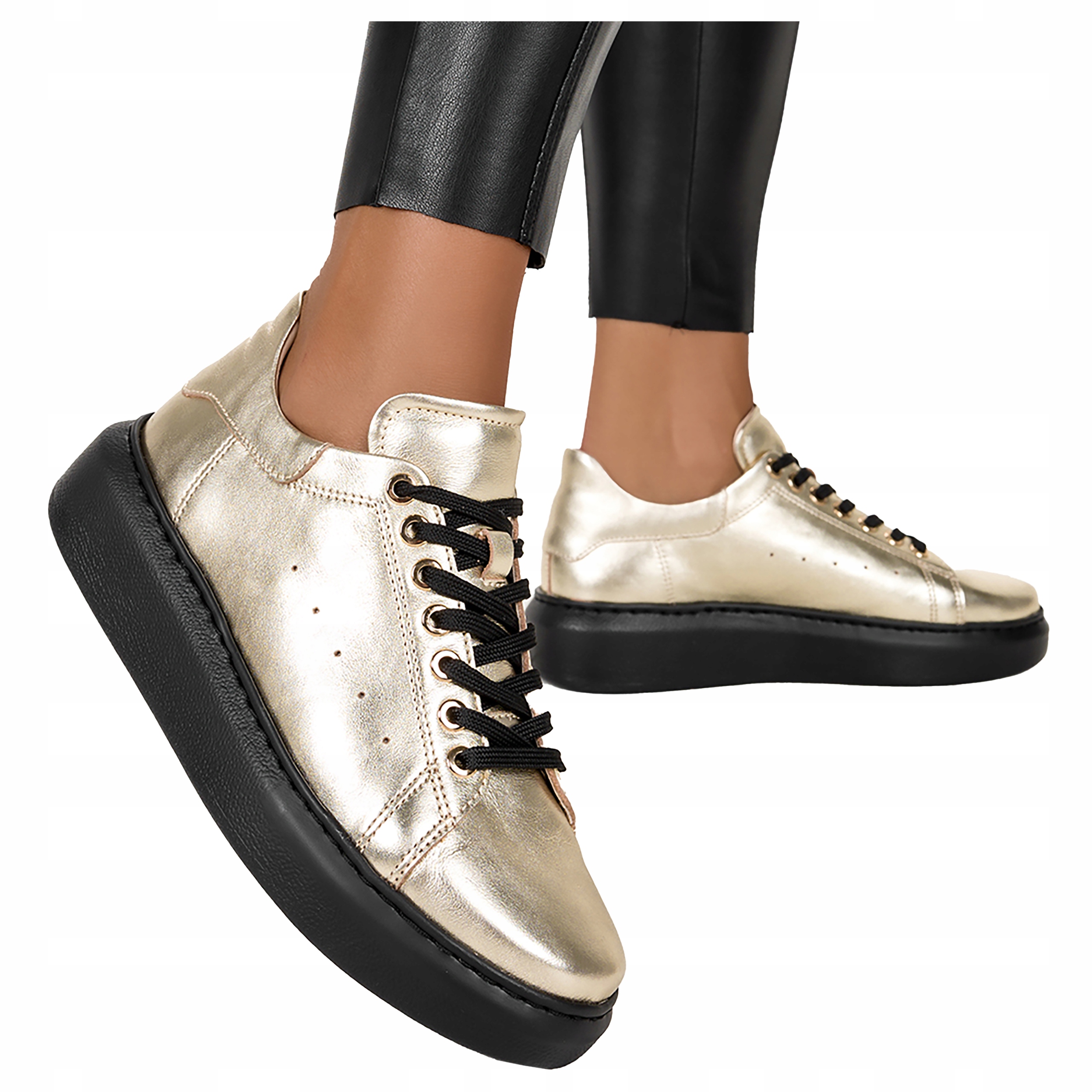 Dámské Kožené Tenisky Sportovní Tenisky Pl 36