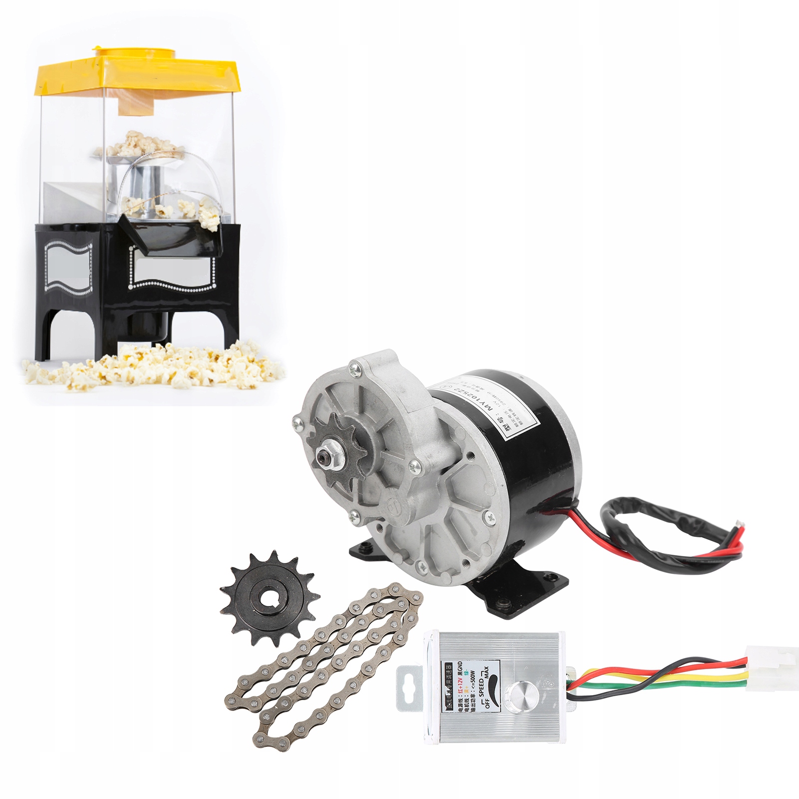 12V 250W Elektrický Motor Pro Stroj Na Popcorn 2950 Otáček