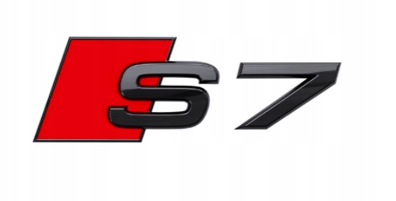 EMBLEMAT ZNACZEK KLAPA TYŁ LOGO AUDI S7 ORYGINAŁ CZARNY BLACK