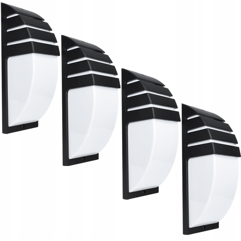 4x Kinkiet Ogrodowy Ścienna Lampa Led Zewnętrzna Elewacyjna Alu E27 IP54