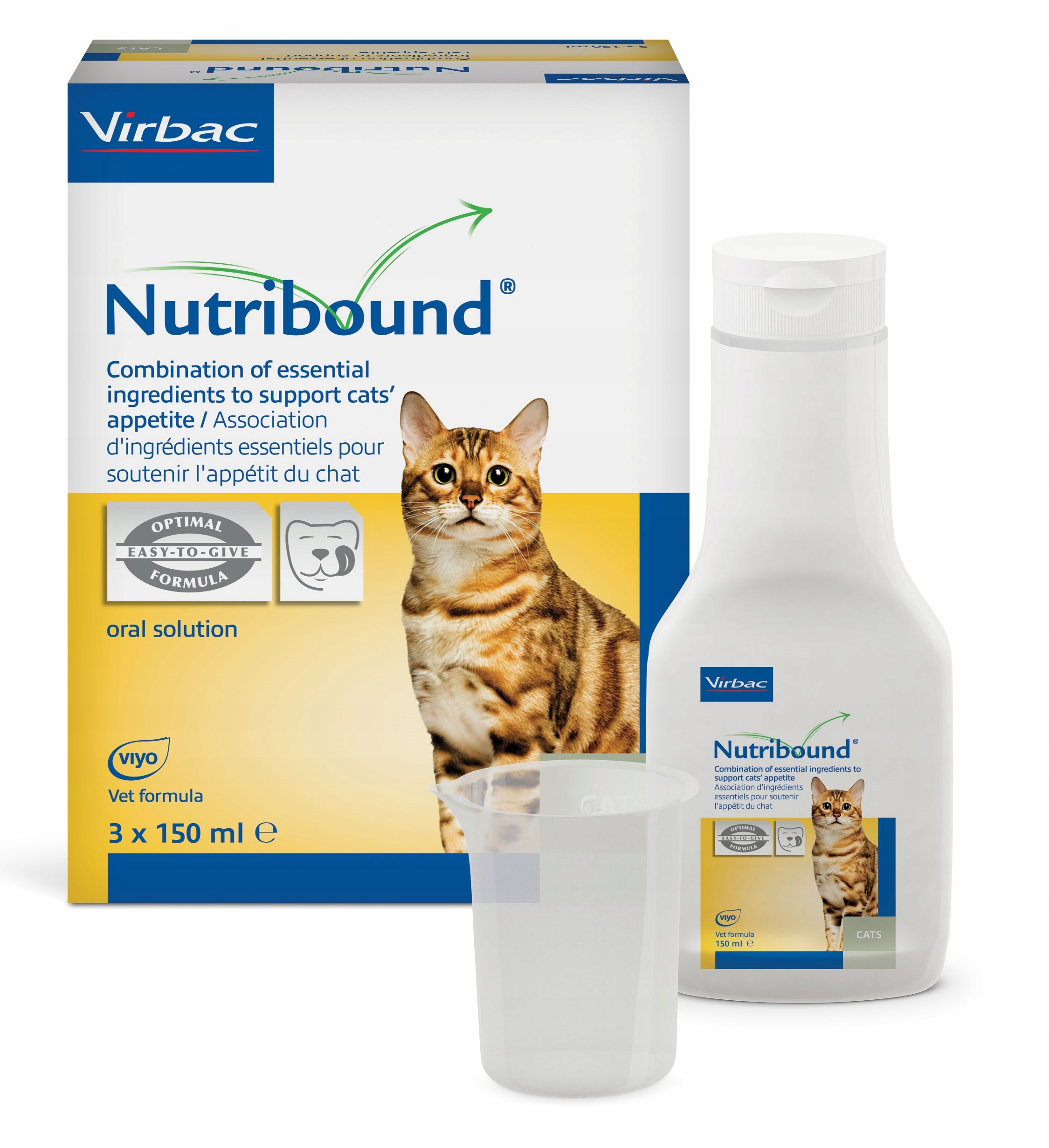 Virbac Nutribound Kočka 3x150ml