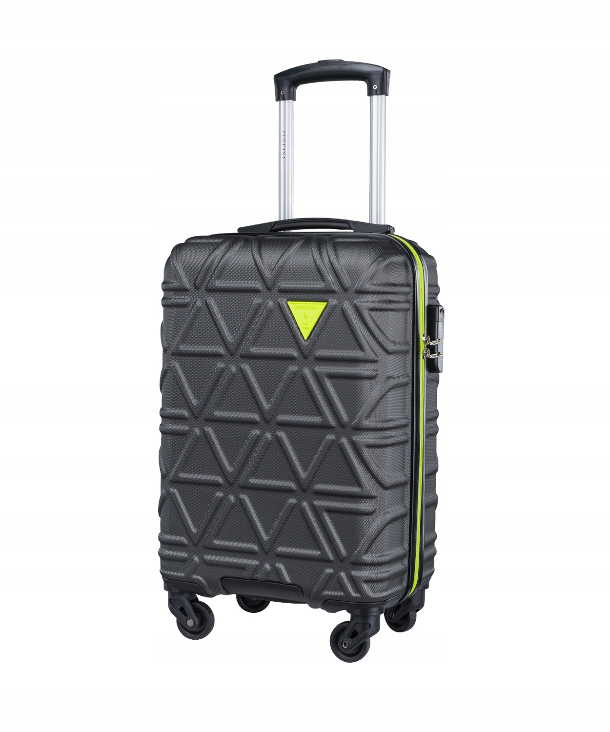 Cestovní kabinový kufr na kolečkách malý tvrdý Puccini šedý ABS018C 8