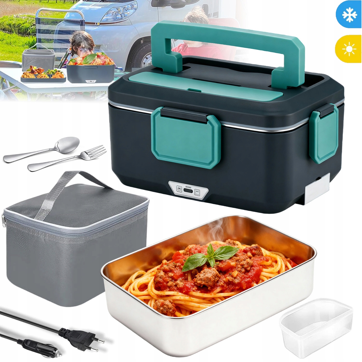 Elektrický Obědový Box Ohřívač Oběda Do Domu Kanceláře Auta 90W