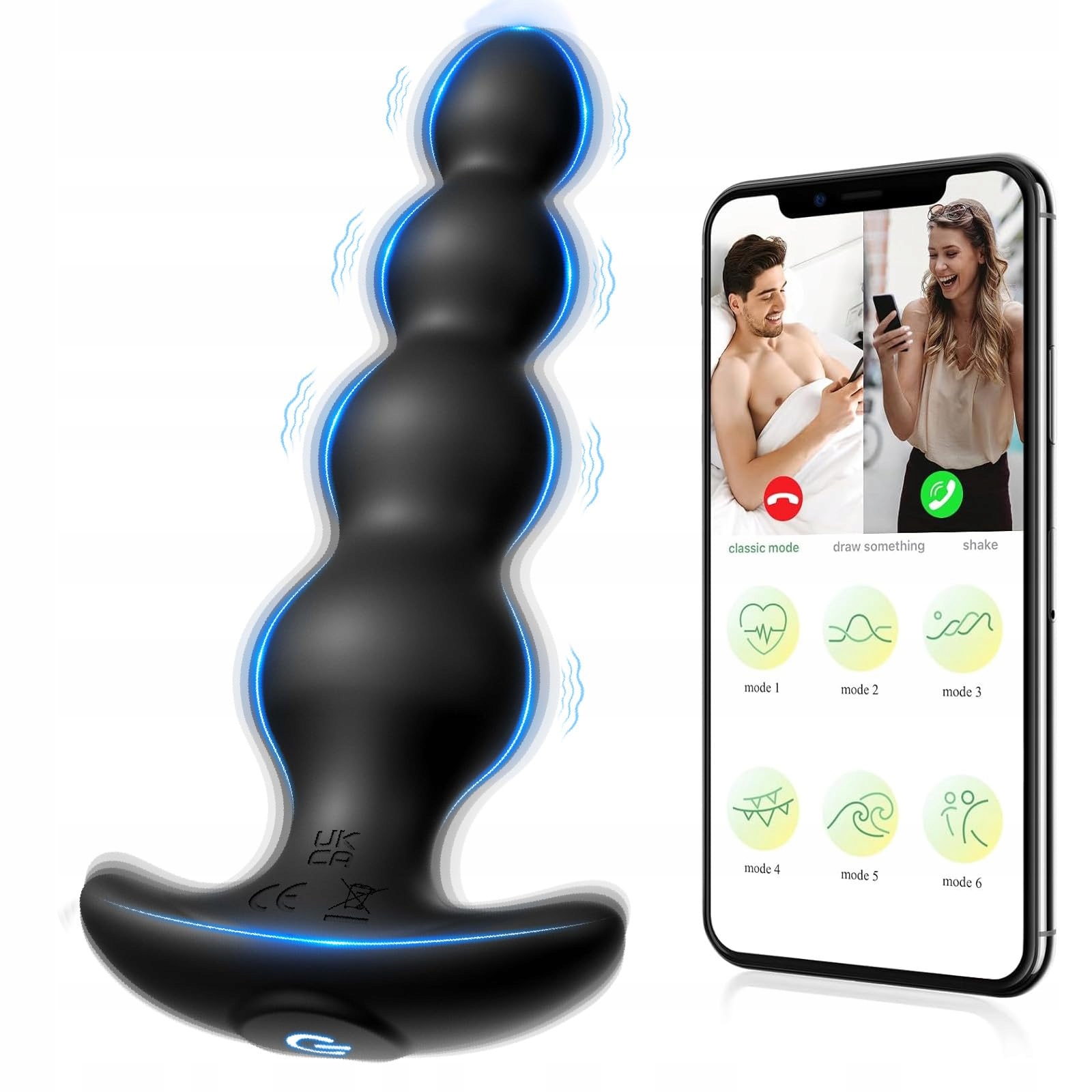 ANALVIBRATOREN Wibrator Analny Silikonowy 14cm 9 Trybów