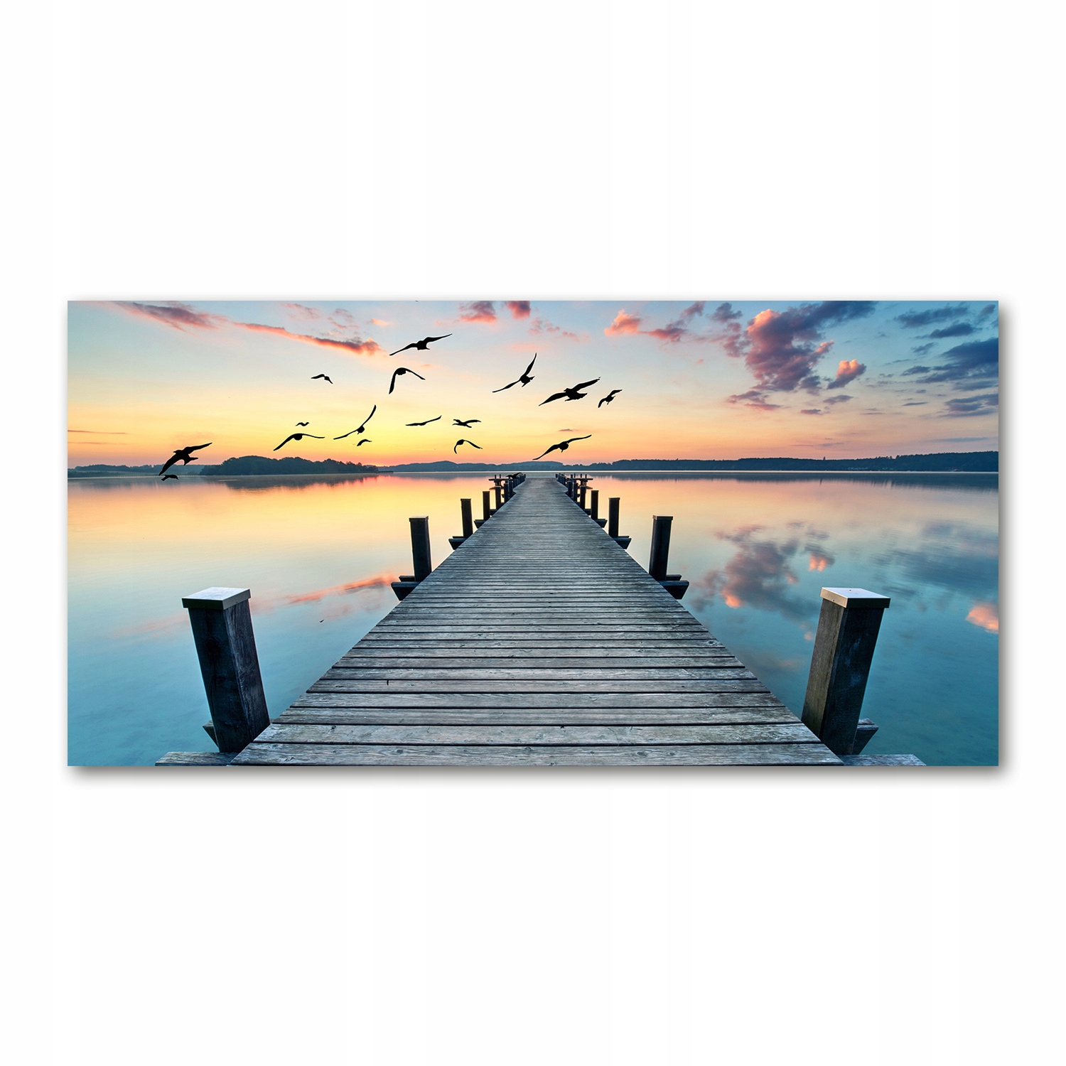 

Foto obraz akryl zdjęcie Drewniane molo 120X60 cm