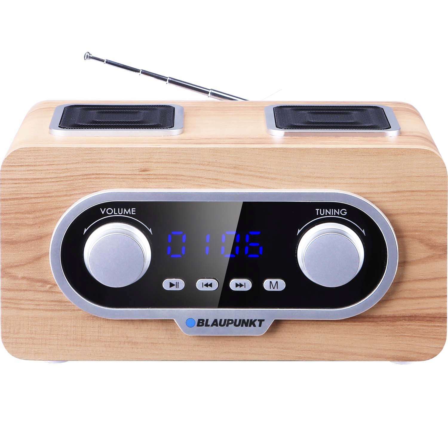 PRZENOŚNE RADIO BLAUPUNKT PP5.2CR FM RETRO MP3 Zasilanie baterie