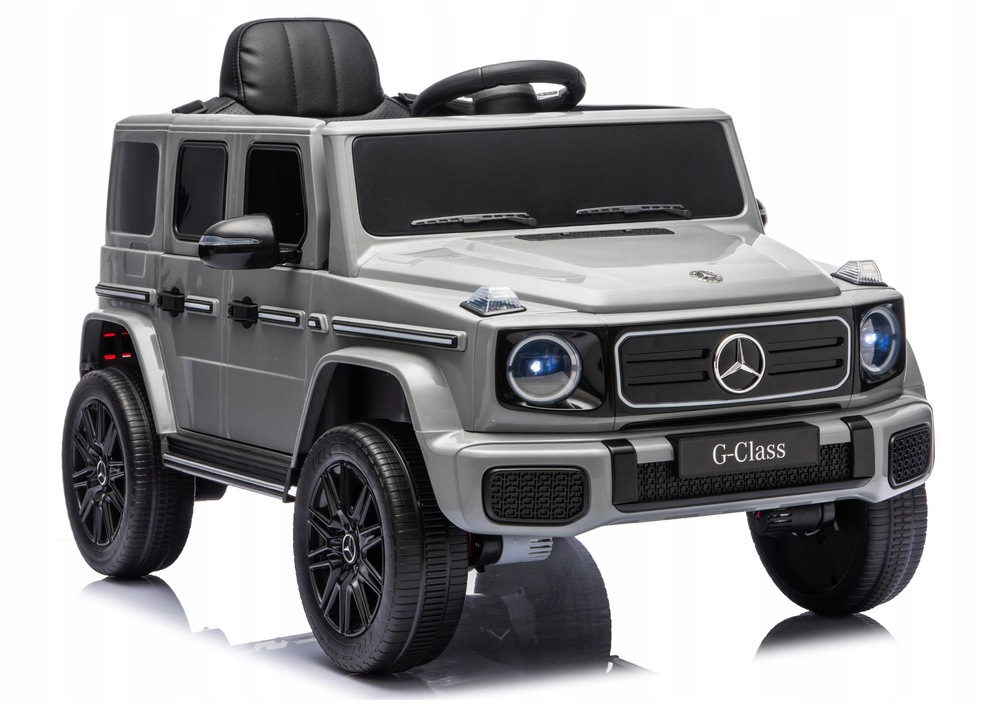 Samochód elektryczny dla dzieci na akumulator 4x4 24 V szary Mercedes G