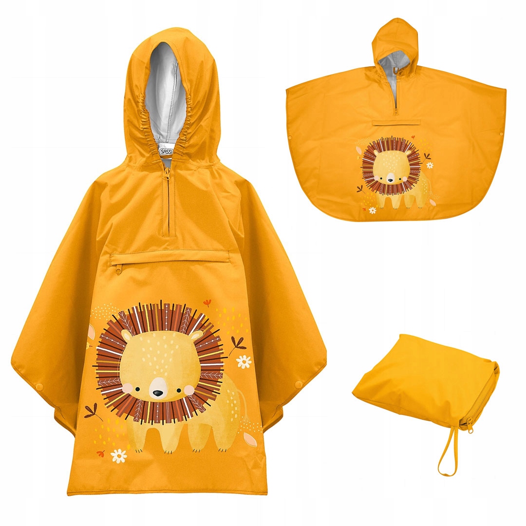 Poncho ponczo przeciwdeszczowe peleryna płaszcz dla dzieci (3–6 lat) Sassi