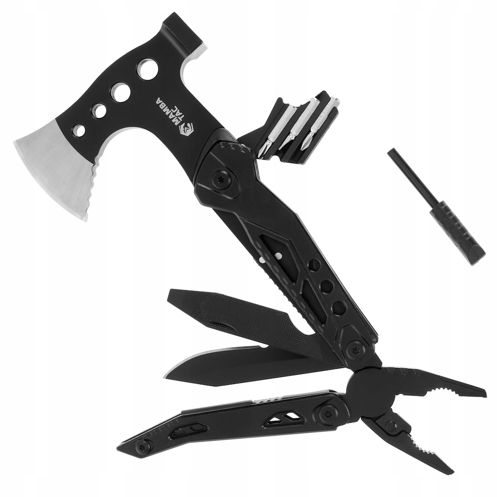 Multitool Multifunkční nástroj Edc Mamba Tac Axe Pincher 17v1 černý