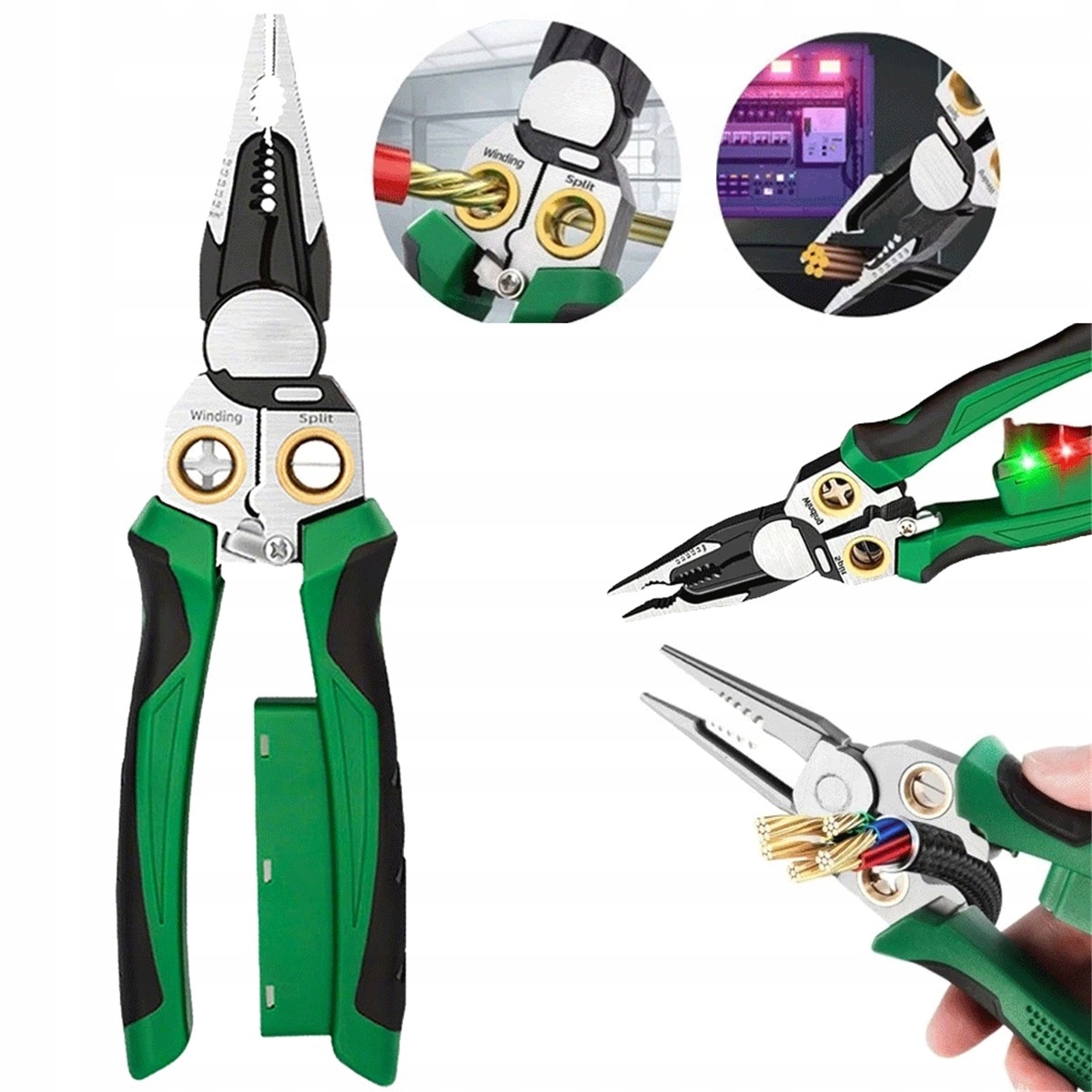 SZCZYPCE WIELOFUNKCYJNE 8W1 ELEKTRYKA Z POMIAREM NAPIĘCIA