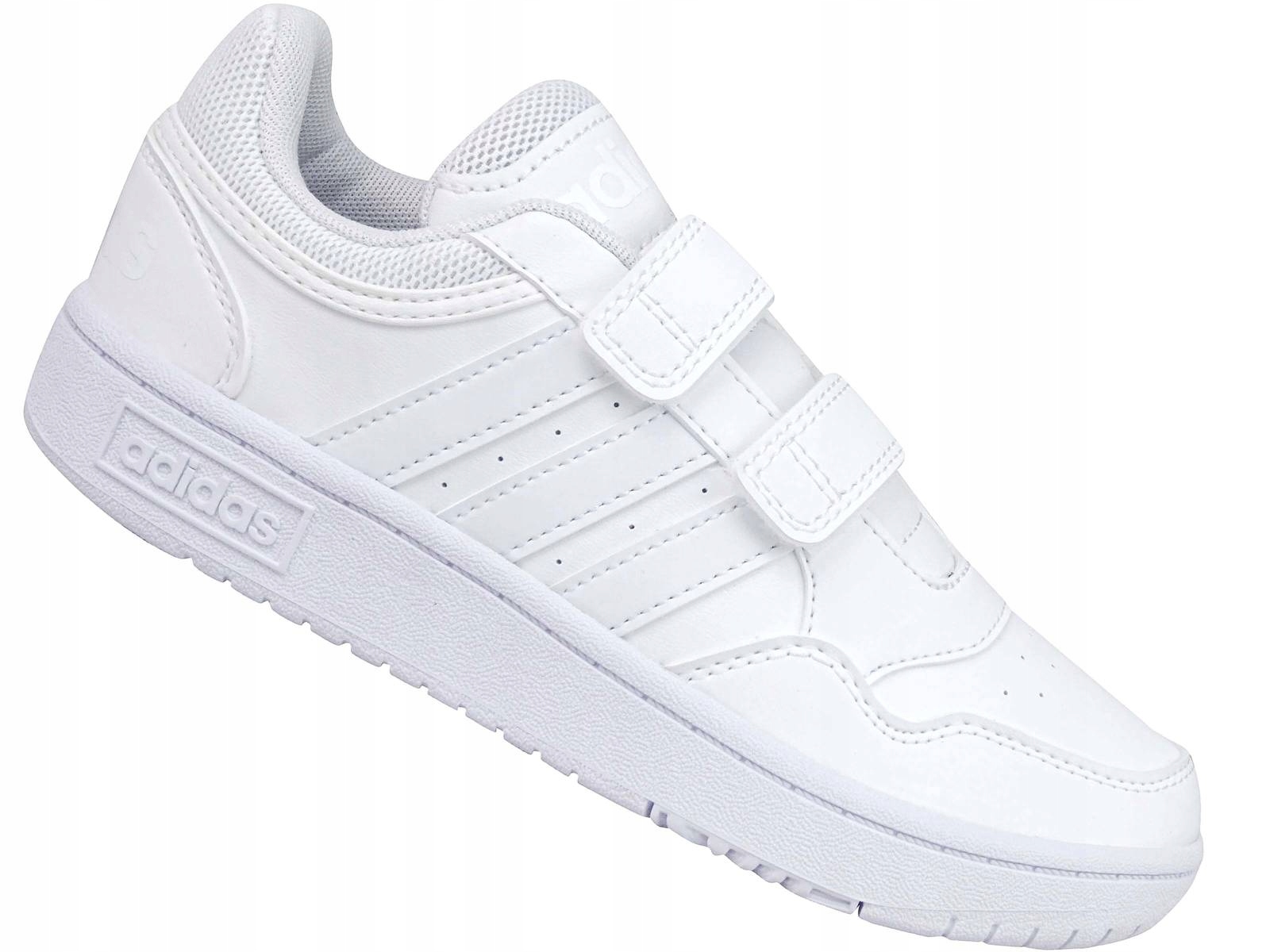 adidas sportowe buty dziecięce białe zapinane na rzepy roz. 28