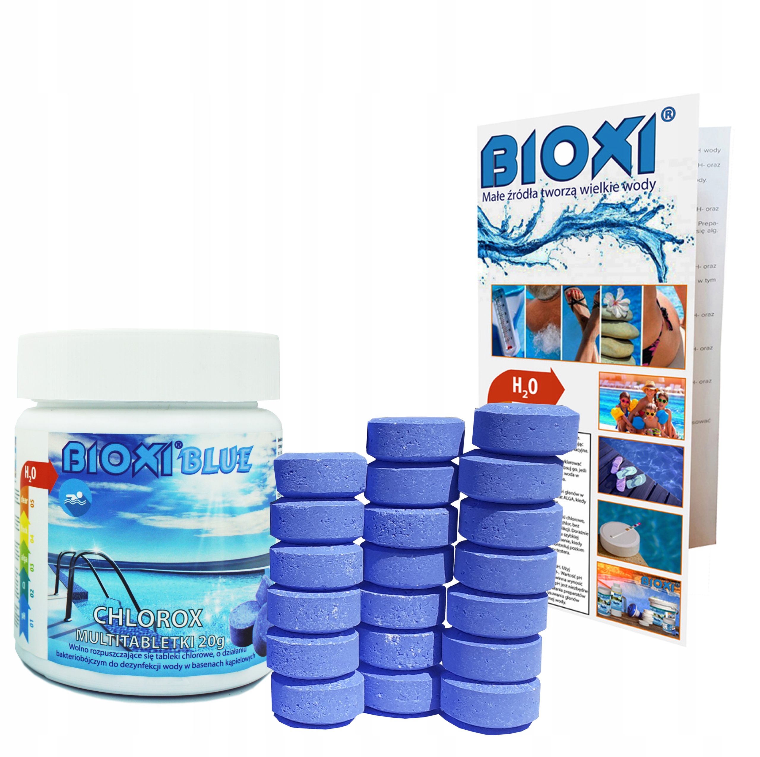 

Multi Tabletki Blue Do Basenów 20g Chlor Bioxi