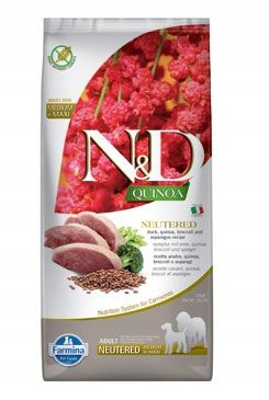 Levně N&d Quinoa Dog Neutered Duck&Broccoli&Asp. 12kg