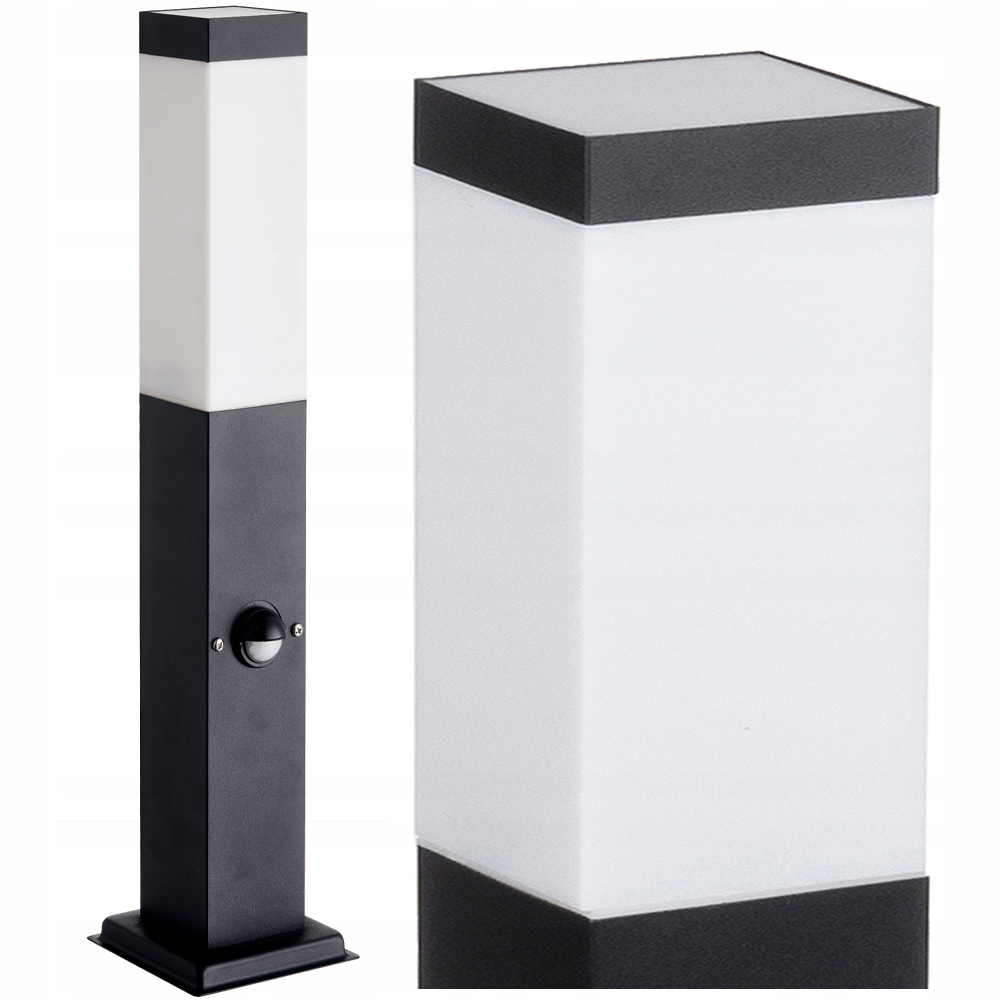 Lampa Ogrodowa stojąca Słupek ogrodowy 45 cm E27 z czujnikiem ruchu