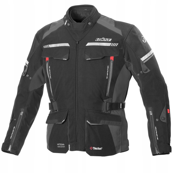 Kurtka motocyklowa Highland II czarna 50 Rozmiar 50