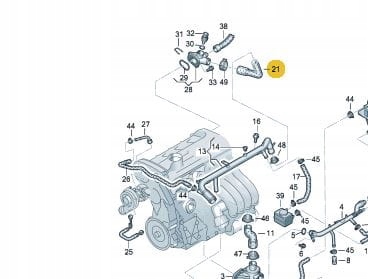 ПРОВОД ВОДЫ СИСТЕМЫ ОХЛАЖДЕНИЯ 1.8 AUDI A4 B6 B7 фото 2