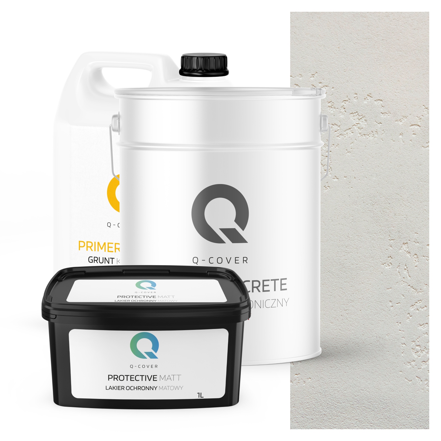 Architektonický Betón Vnútorný Set Biely F101 19 kg Komplet 10 m2