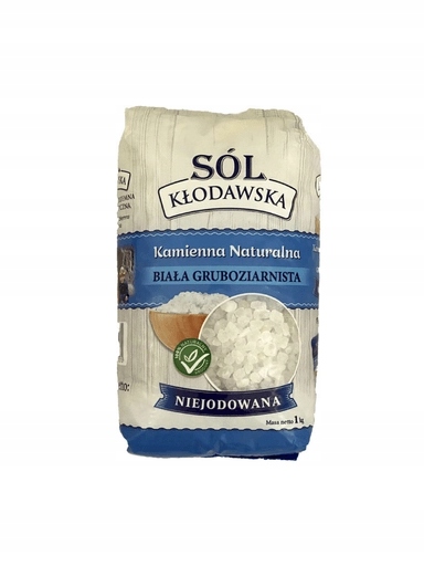 9x Kladská sůl bílá hrubozrnná bez jódu 1 kg Solný důl