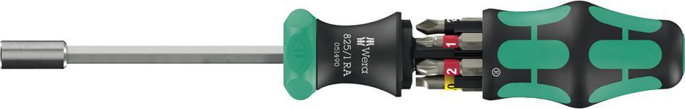 Držák bitů s Ph, Pz zásobníkem, plochý Kraftform Kompakt 27 Ra 1 Wera