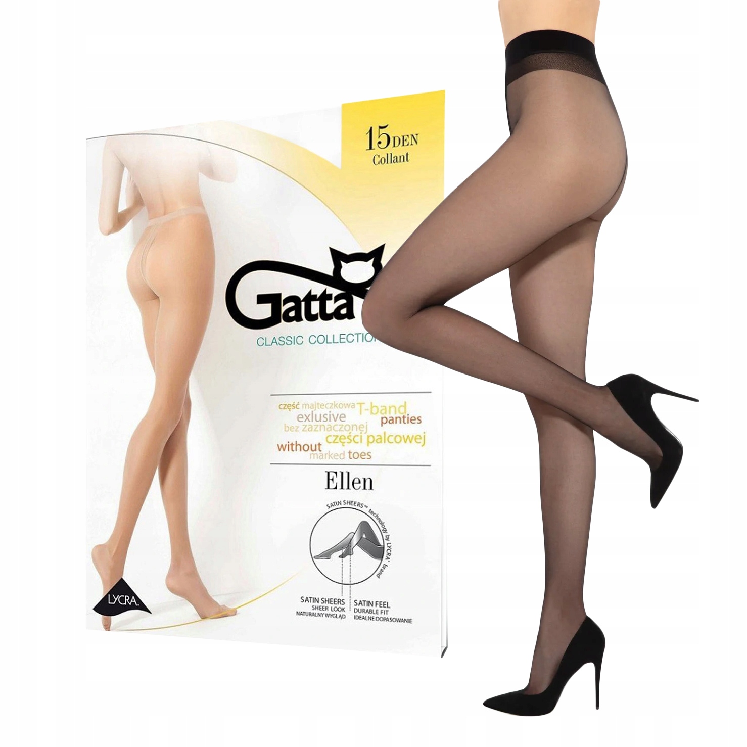

Gatta Ellen rajstopy Gładkie matowe 15DEN - 4