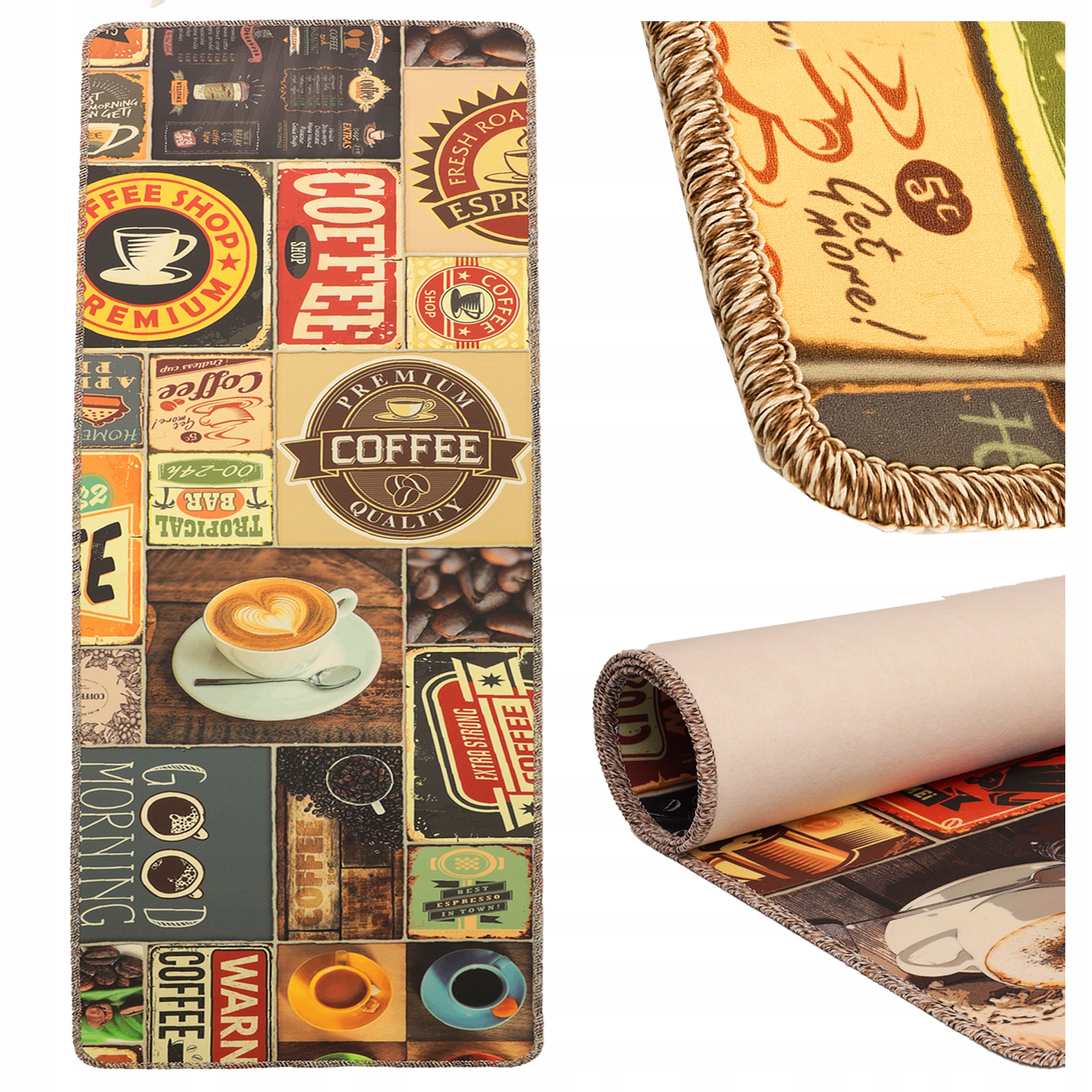 Koberec do kuchyně Podlahová rohož do kuchyně Koberec Vinylový Pvc 90x200 cm