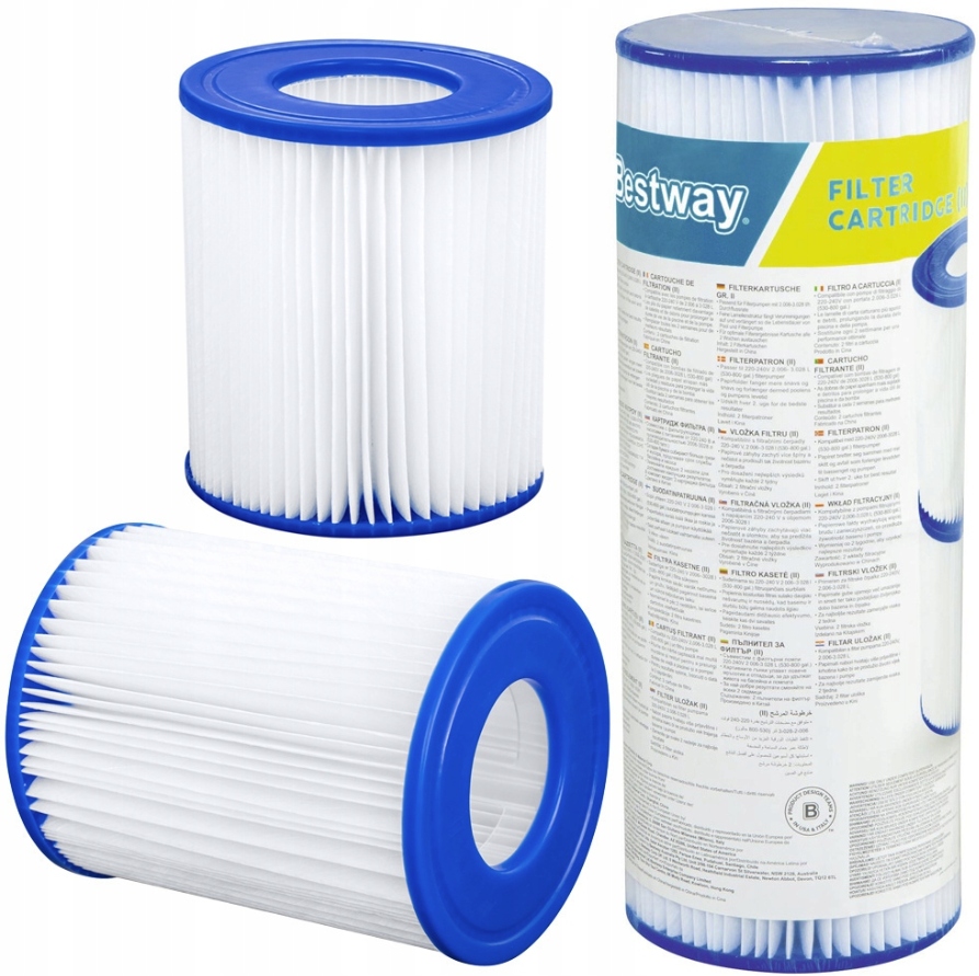 Filtry pro bazénové čerpadlo typ II, náplň, bazénové čerpadlo Bestway 4 ks 2026