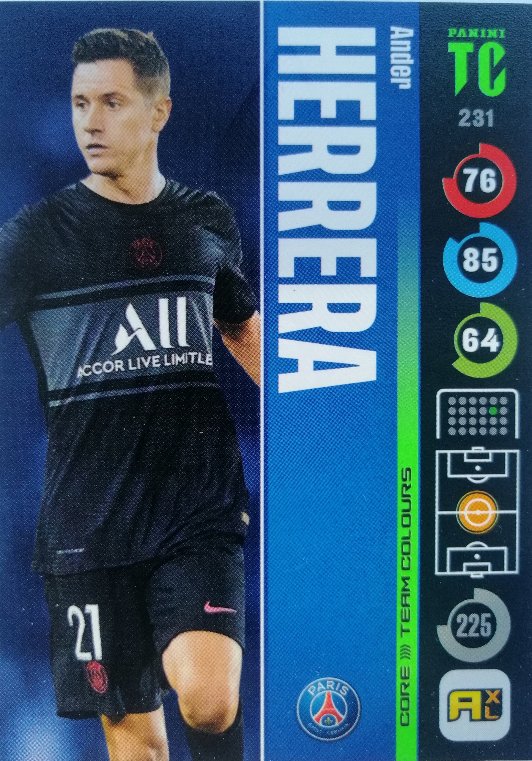Panini Top Class Team Colours 231 Herrera Psg