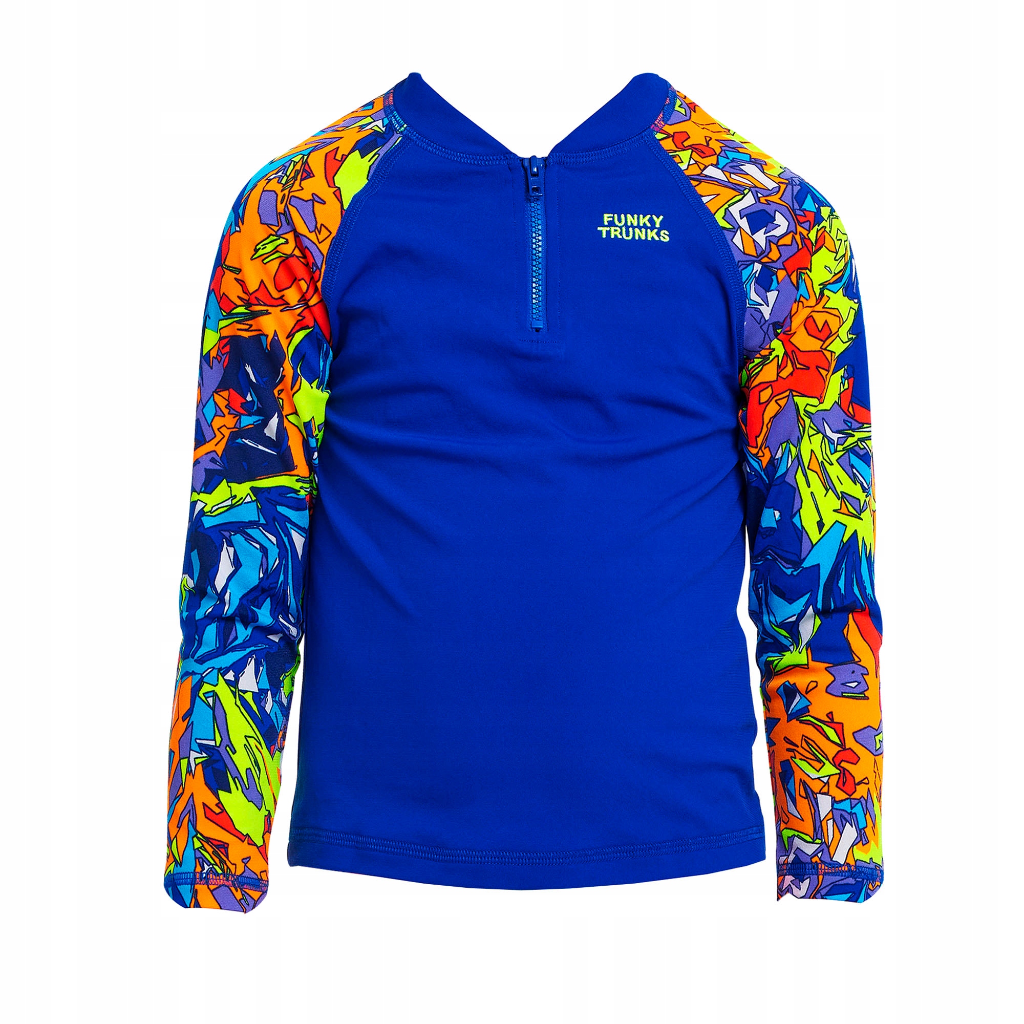 Koszulka do pływania dziecięca Funky Trunks Zippy Rash Vest mixed mess 98
