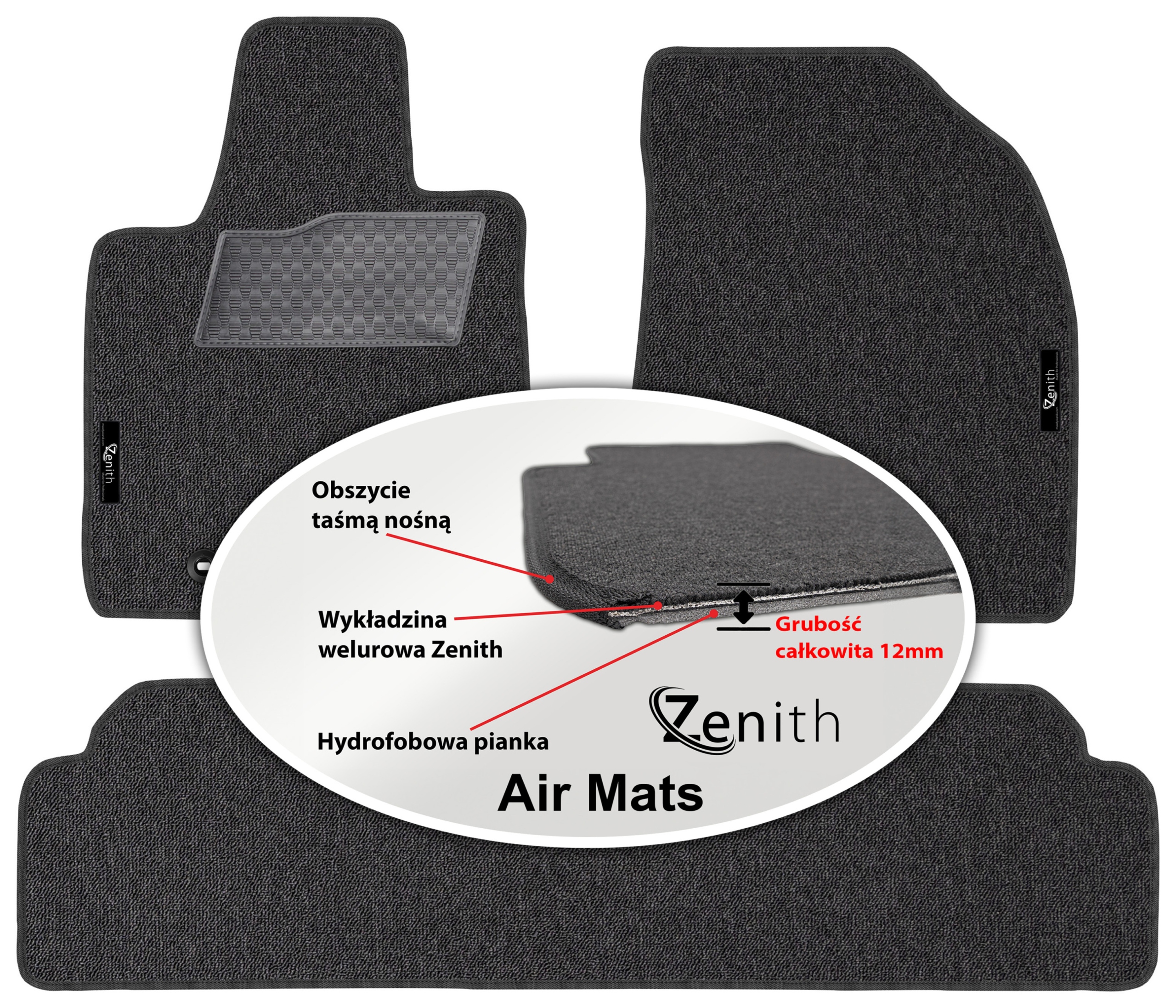 Lexus Rx III Fl 2012-2015 Velúrové koberčeky do auta Zenith Air Mats