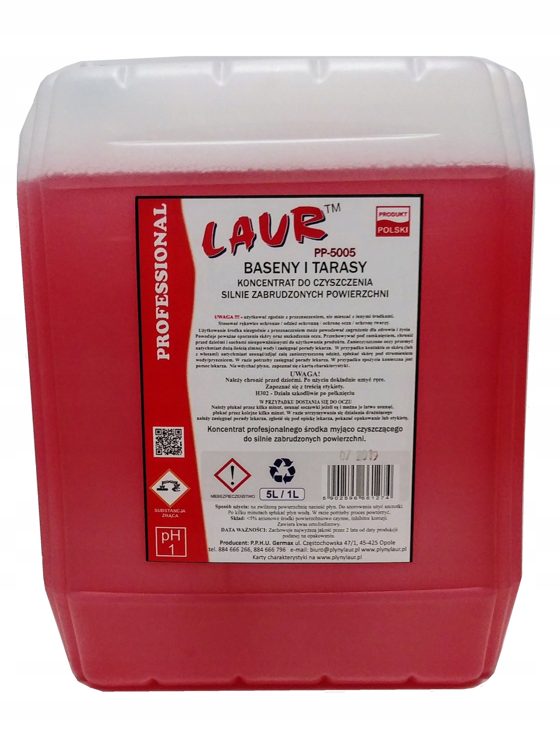 Levně Tekutý mycí prostředek Basen Taras 5L PP5005