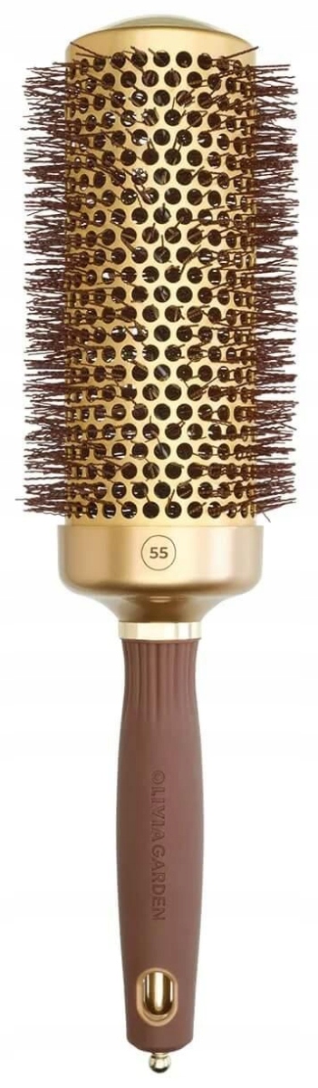 Olivia Garden Kartáč na modelování vlasů Gold & Brown 55 mm