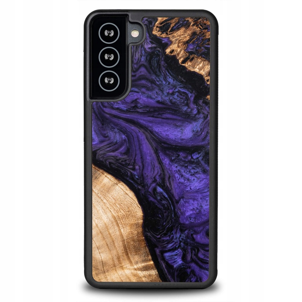 Pouzdro Bewood Unikátní pro Samsung Galaxy S21 Plus fialové