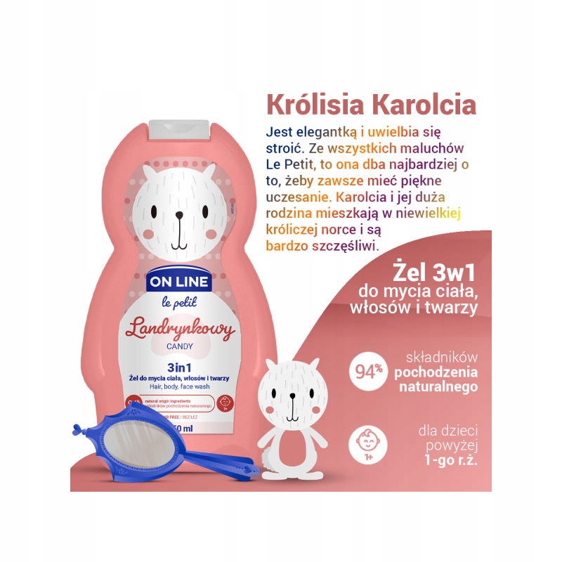 ON LINE LE PETIT 3W1 SZAMPON, ŻEL, PŁYN 350 ML Marka On Line