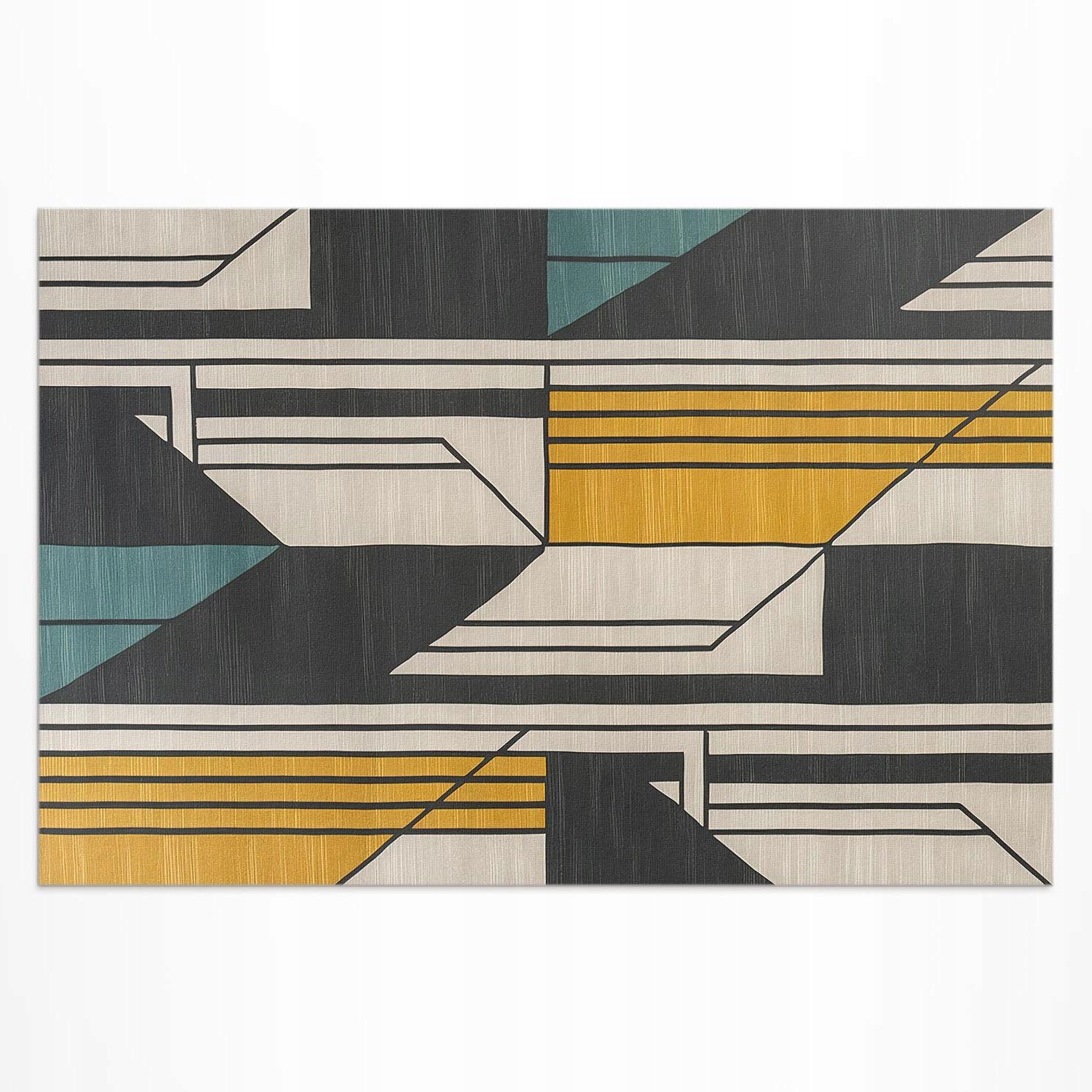 Vinylový koberec do záhrady Geometrická abstrakcia vo vintage štýle 140 x 210 cm