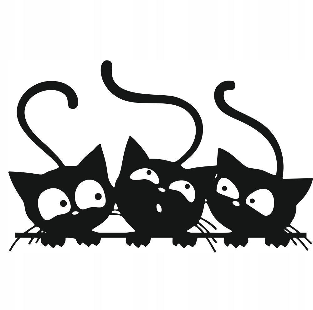 

Naklejka na samochód Koty Kotki Cats 12x19