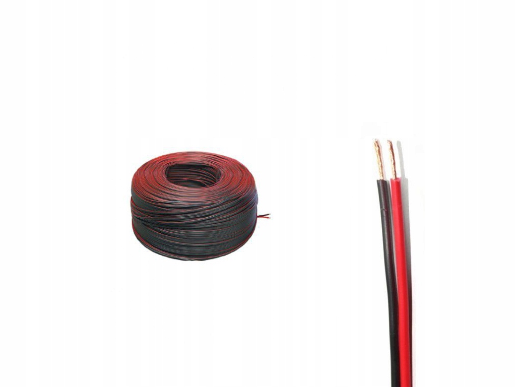 

Przewód Kabel Linka na Metry 2x0,50mm2 Czarny Led