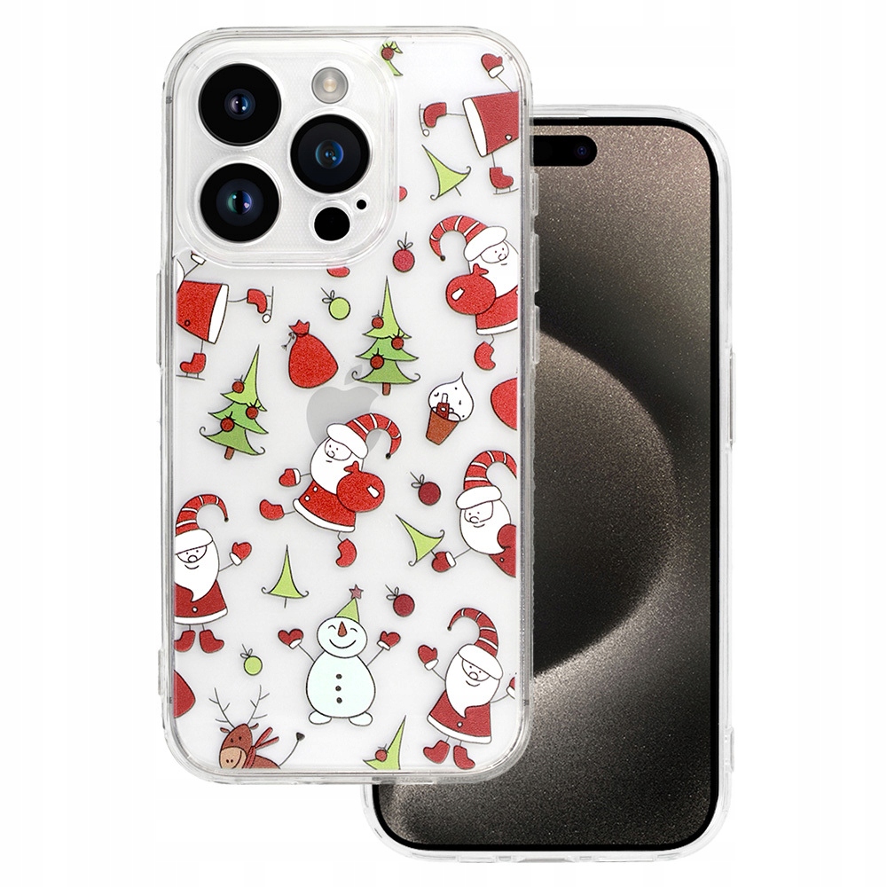 Pokrowiec świąteczny Christmas Clear Case do iPhone 16 Pro etui