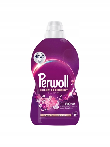 Levně 2x Perwoll Renew Color Blossom Tekutý prací prostředek na praní všech 1 l (20 praní)
